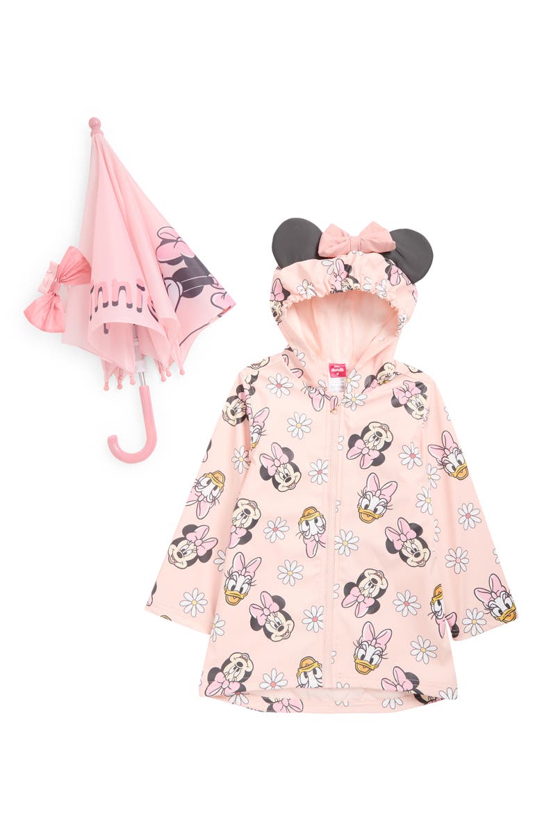 ASSORTED Kids' Minnie and Daisy Raincoat & Umbrella Set, Main, color,