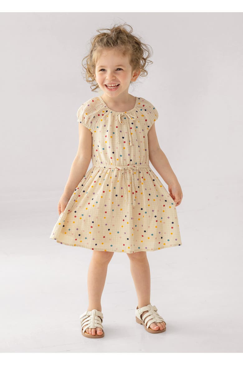 Confetti Cutie Cap Sleeve Dress, Alternate, color, Ivory