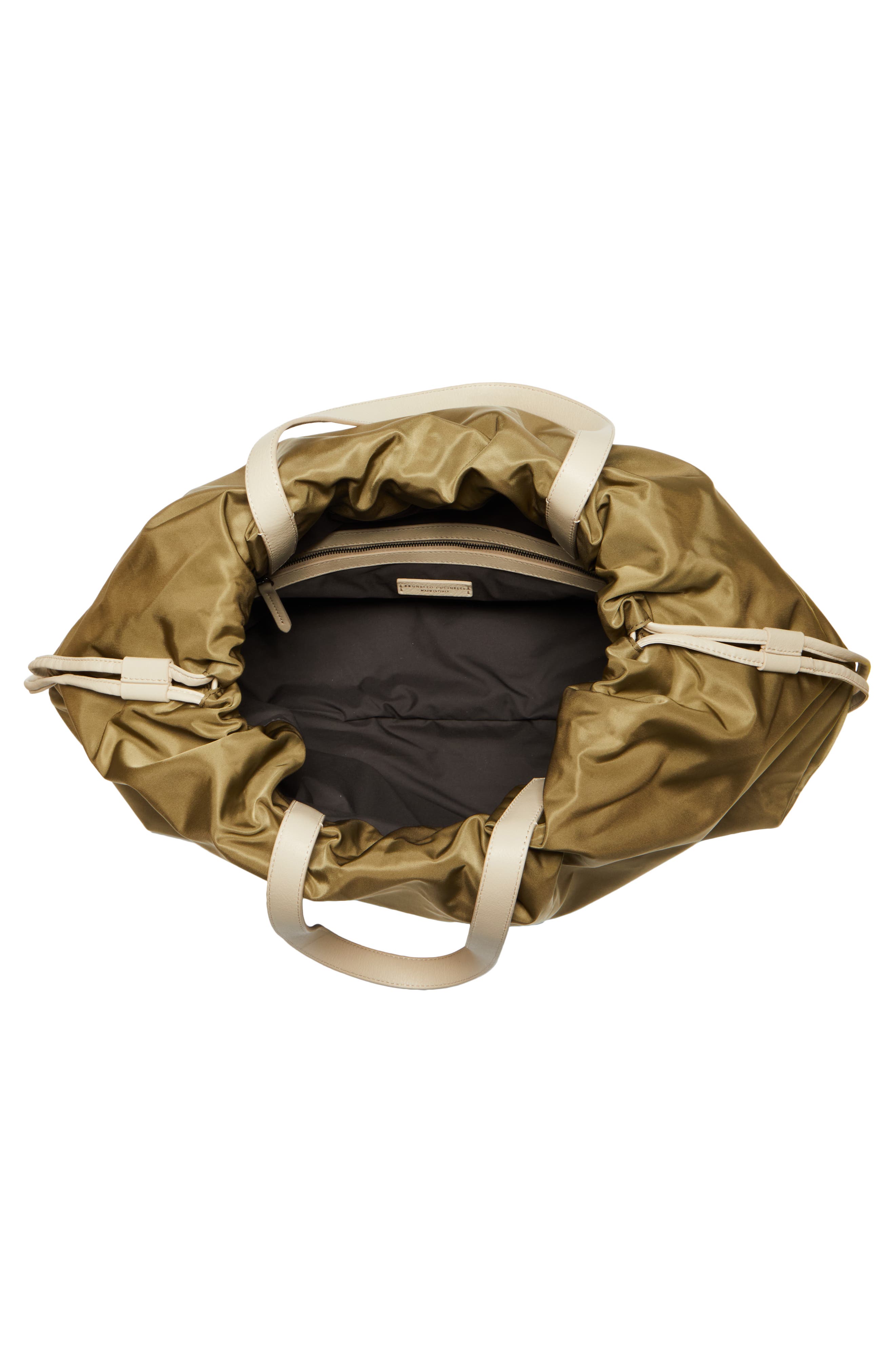 Brunello Cucinelli Large Technical Nylon Shopper, Alternate, color, 