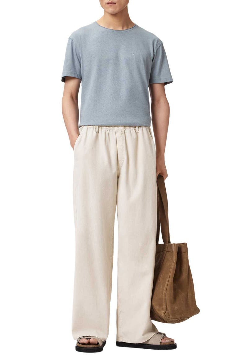 Flax Short Sleeve T-shirt, Alternate, color, MAYA BLUE