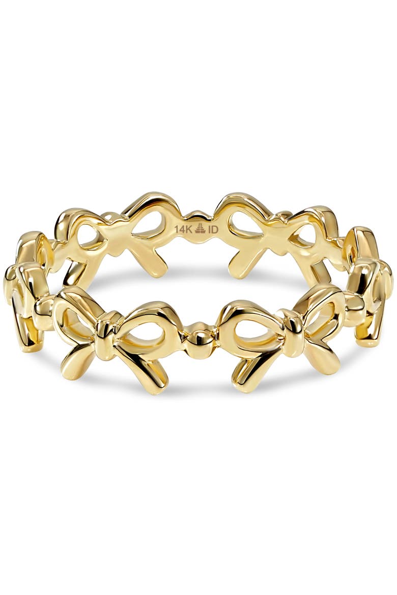 Bow Ring in 14K Gold, 5mm, Main, color, Yellow Gold