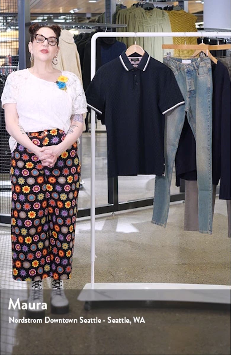 Palos Regular Fit Textured Cotton Knit Polo, sales video thumbnail