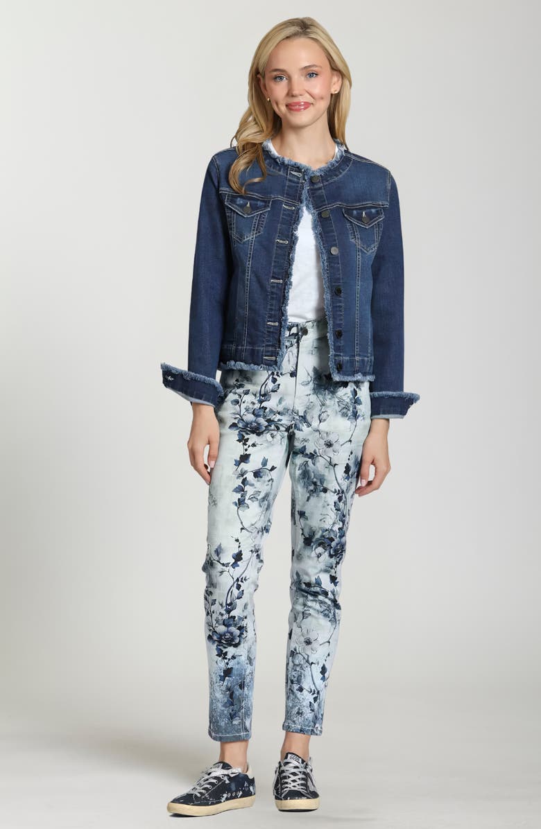 APNY Floral Print Skinny Jeans, Alternate, color,