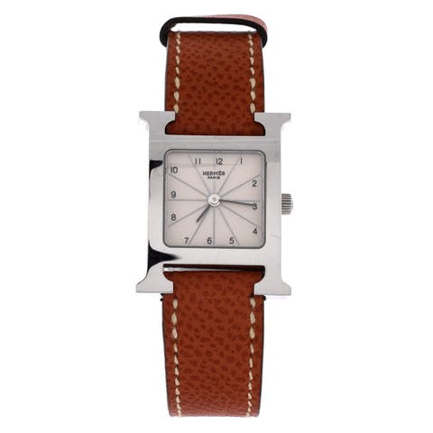 Heure H Quartz Watch Stainless Steel and Leather 21