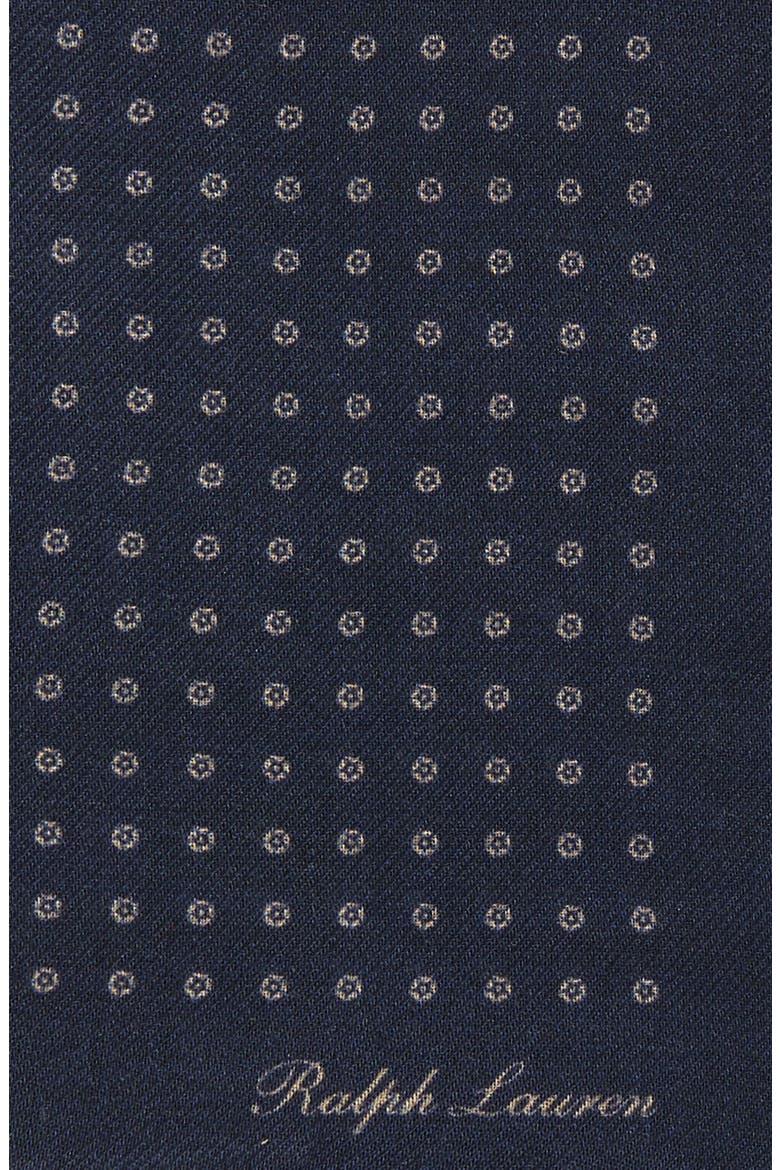 Polka Dot Cashmere & Silk Pocket Square, Alternate, color, NAVY