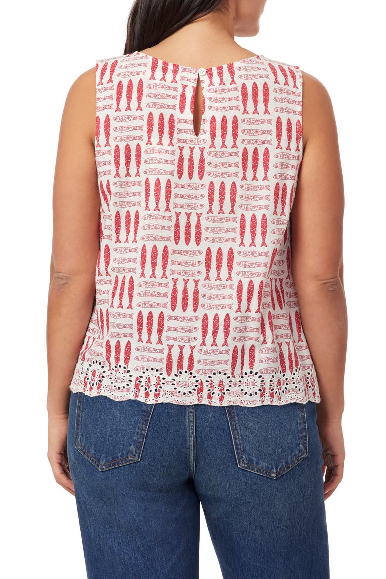 Letizia Sardines Cotton Shell, Alternate, color, SUGAR SWIZZLE/ BARBERRY