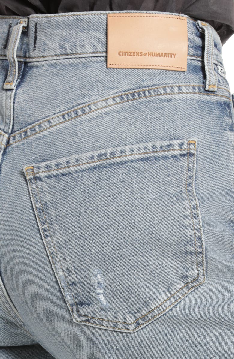 Citizens of Humanity Florence High Waist Wide Straight Leg Jeans, Alternate, color, 