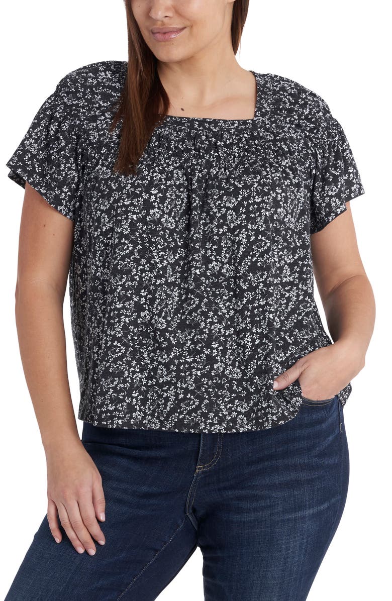CeCe Square Neck Top, Main, color, 