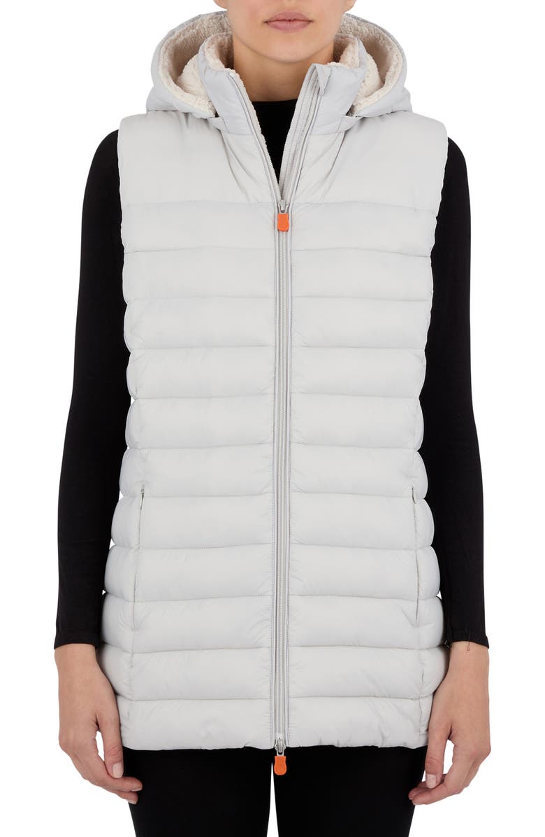 Save The Duck Margareth Recycled Nylon Puffer Vest, Main, color,