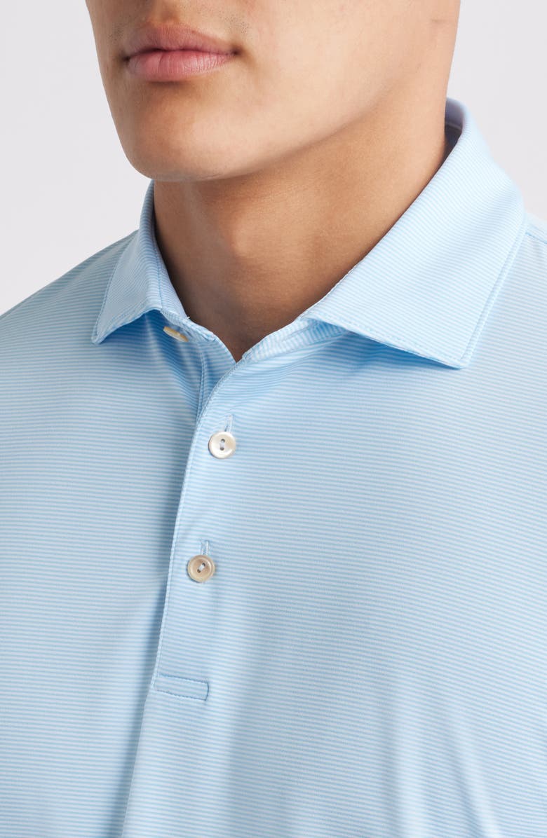 Peter Millar Jubilee Performance Jersey Golf Polo, Alternate, color, Seaport Blue