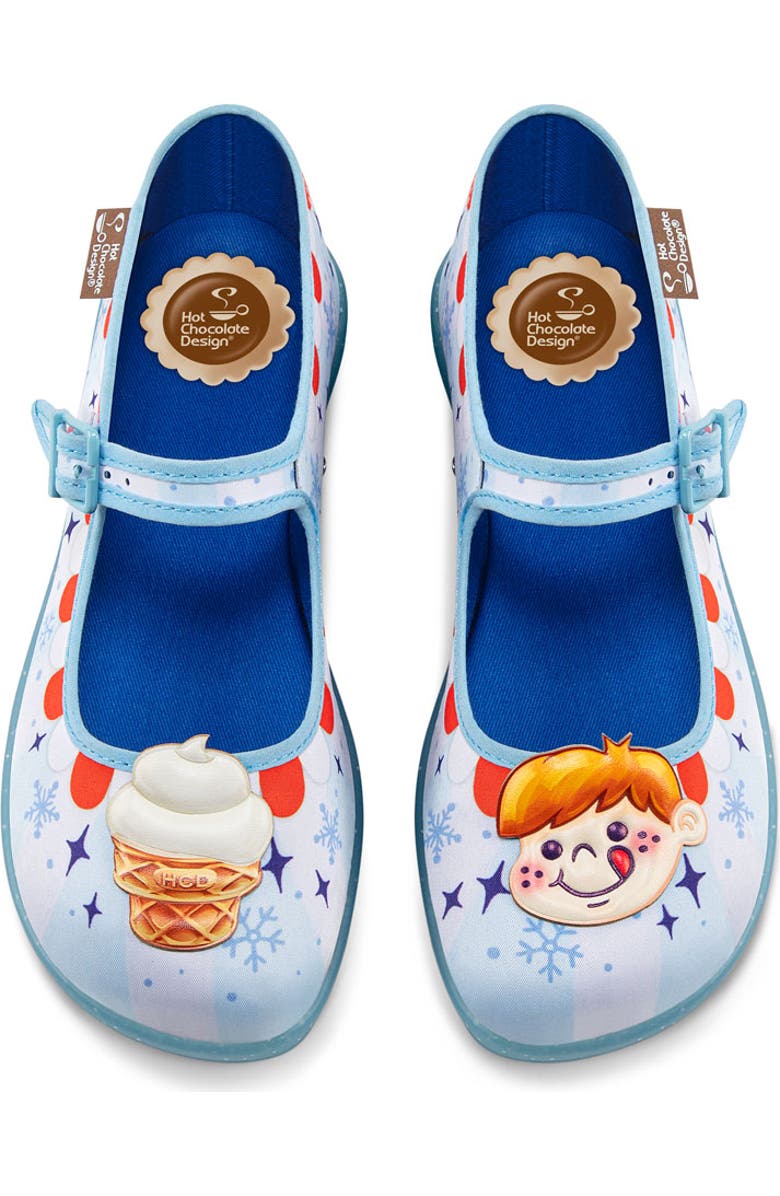 Hot Chocolate Design Frost Swirl Mary Jane Flat, Alternate, color, Frost Swirl