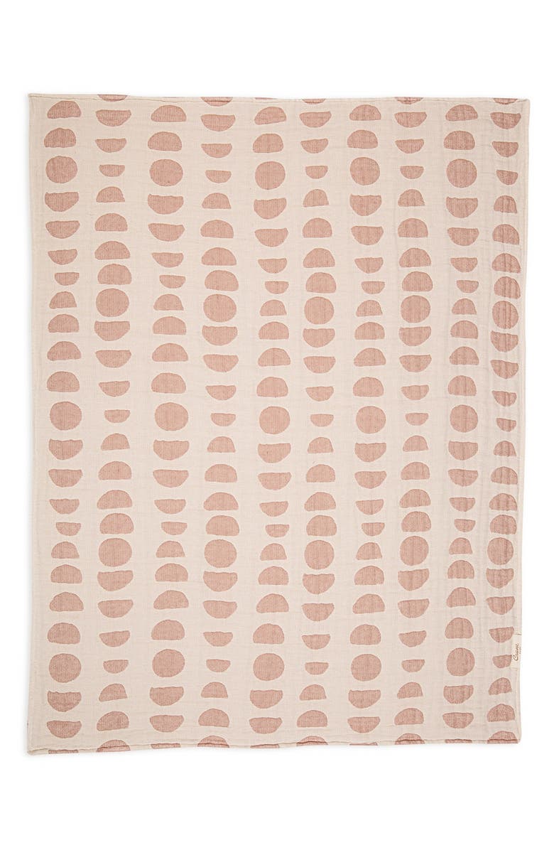 CRANE BABY Jacquard Cotton Blanket, Alternate, color, Tan
