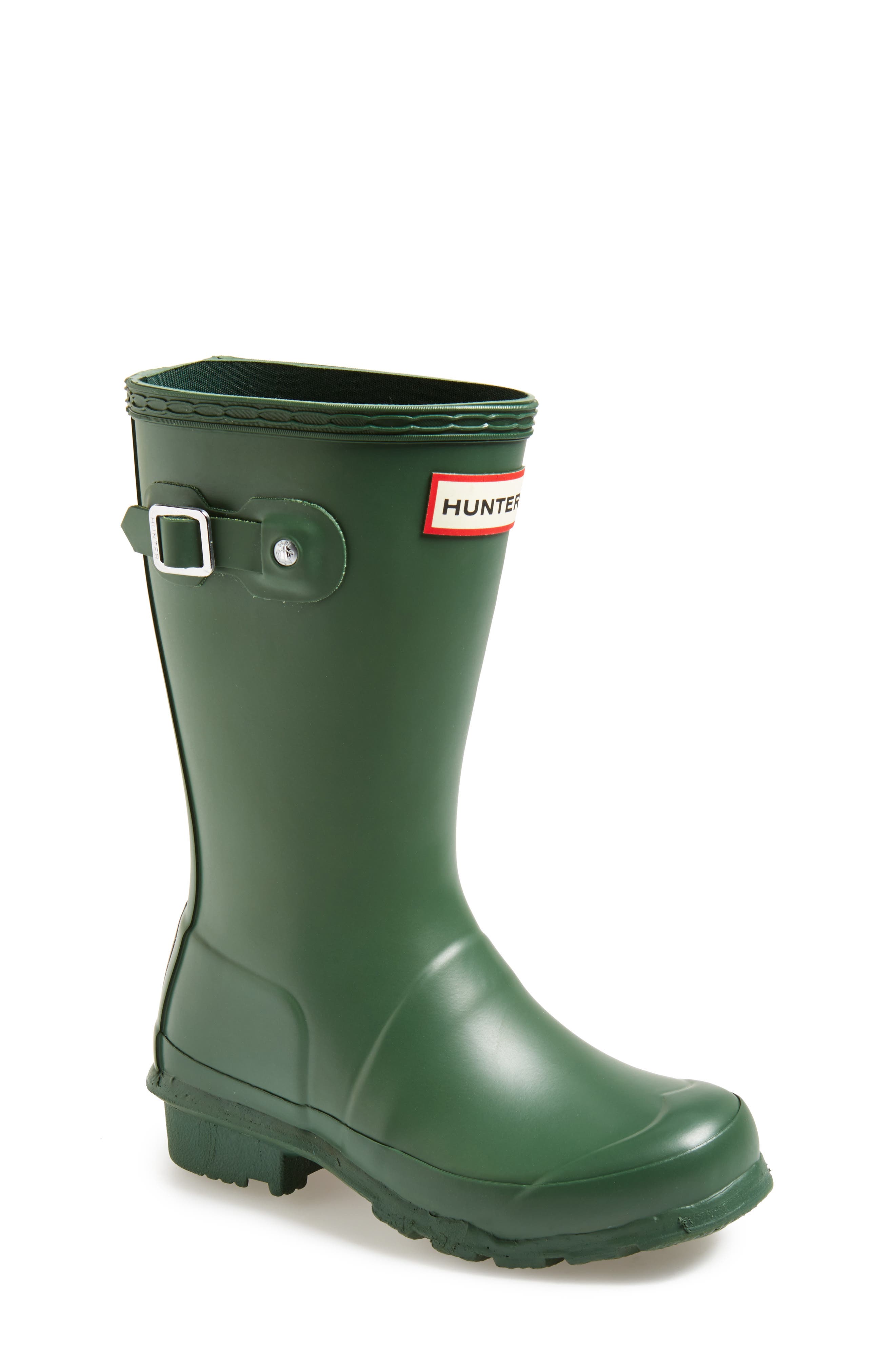 Hunter Kids' Original Rain Boot, Main, color, Hunter Green