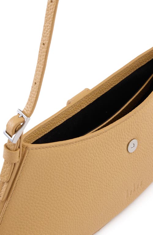 Behno Mini Ruth Pebble Leather Shoulder Bag In Sand
