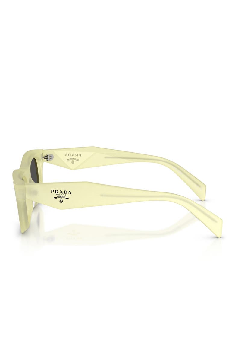 50mm Pillow Sunglasses, Alternate, color, FROSTED VANILLA / DARK GREY