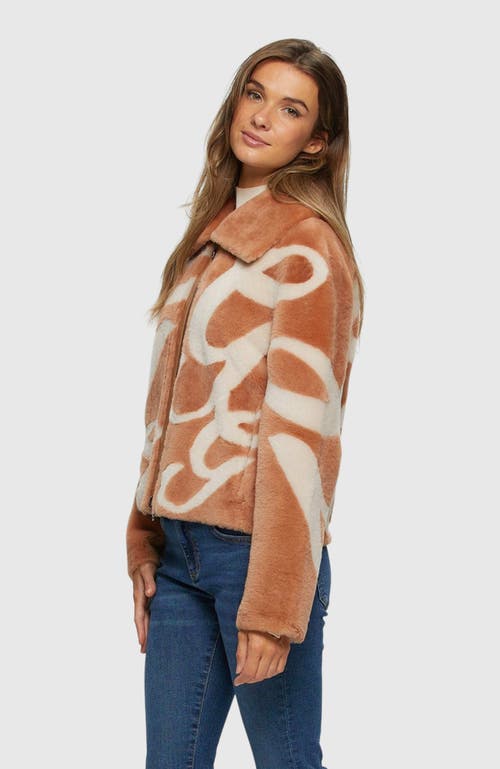 Gorski Reversible Shearling Lamb Intarsia Jacket In Multi