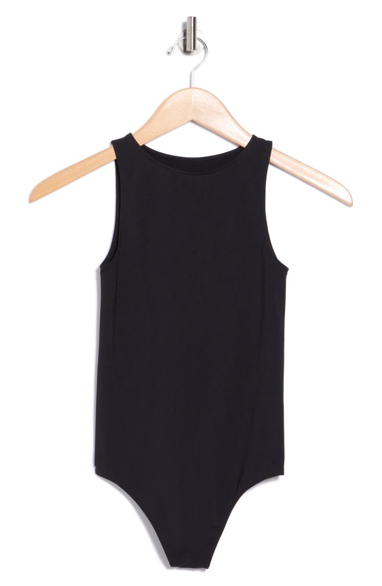 YOGALICIOUS Soft Smoothing Seamless Bodysuit, Alternate, color, Black