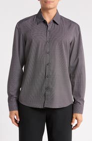 JASPER CLAY Performance Stretch Button-Up Shirt