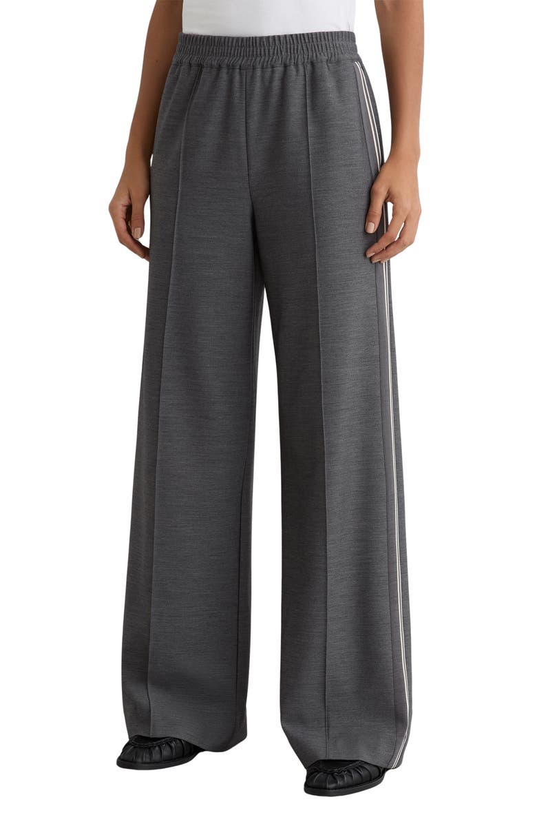 Reiss Marlow Pintuck Track Pants, Main, color, Grey