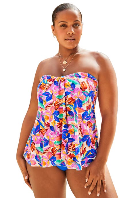 Flyaway Bandeau Tankini Top