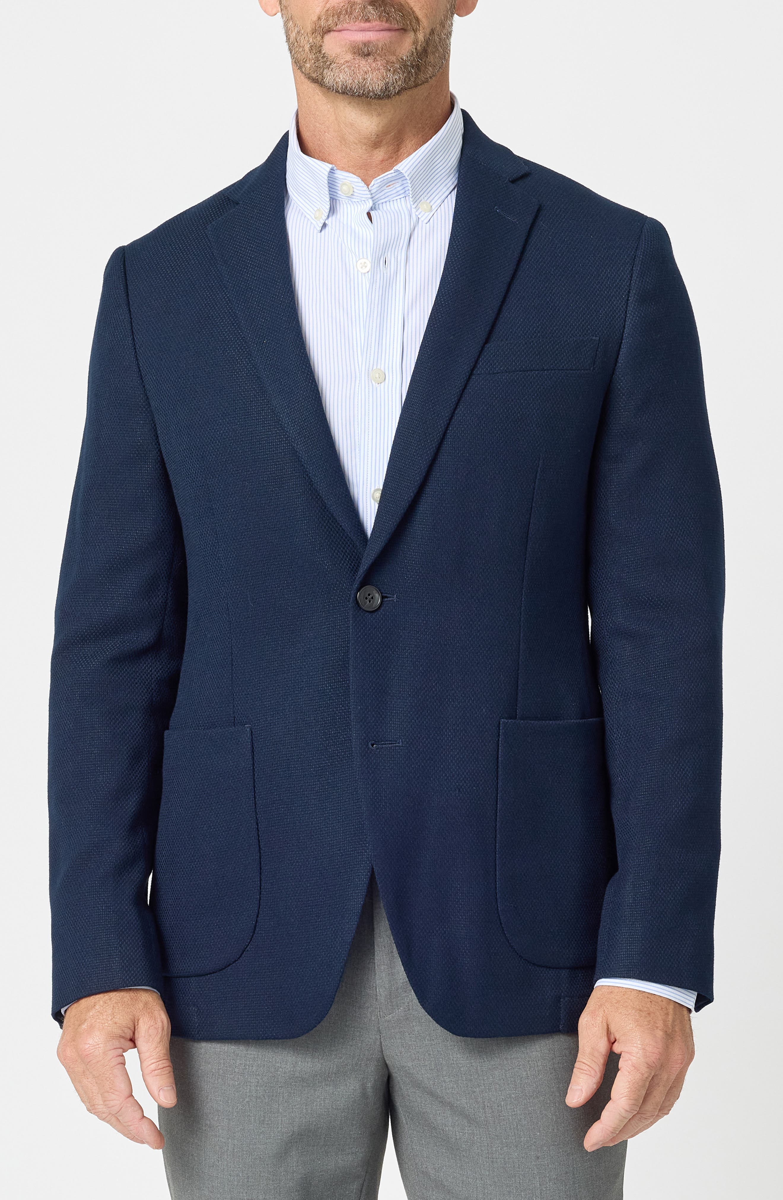 Hopsack Knit Sport Coat