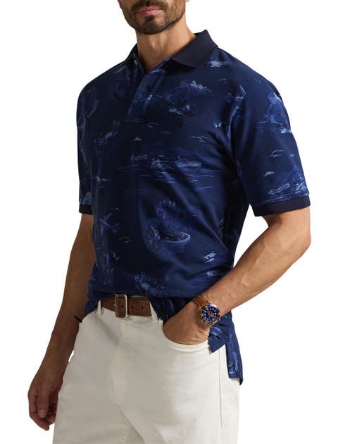 Big & Tall Mesh Bear Polo Shirt