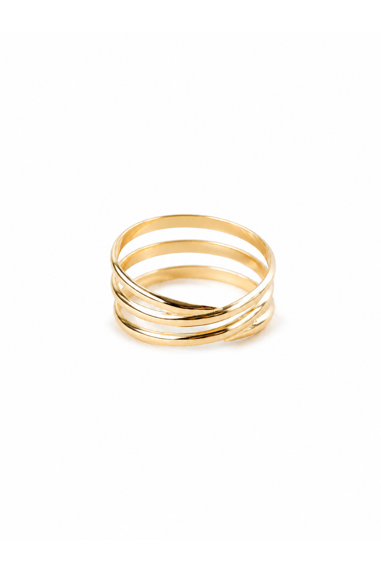 Contour Ring, Main, color, Gold-filled