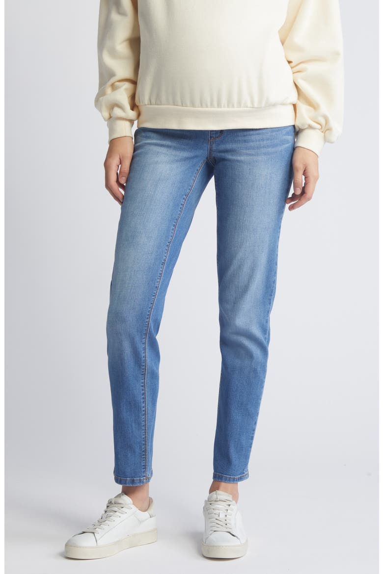 Straight Leg Maternity Jeans, Main, color, MILES