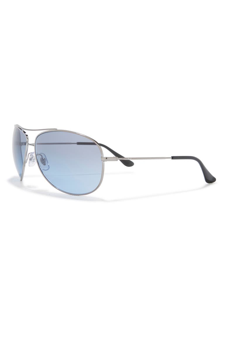'Bubble Wrap' Aviator Sunglasses, Alternate, color, GUNMETAL