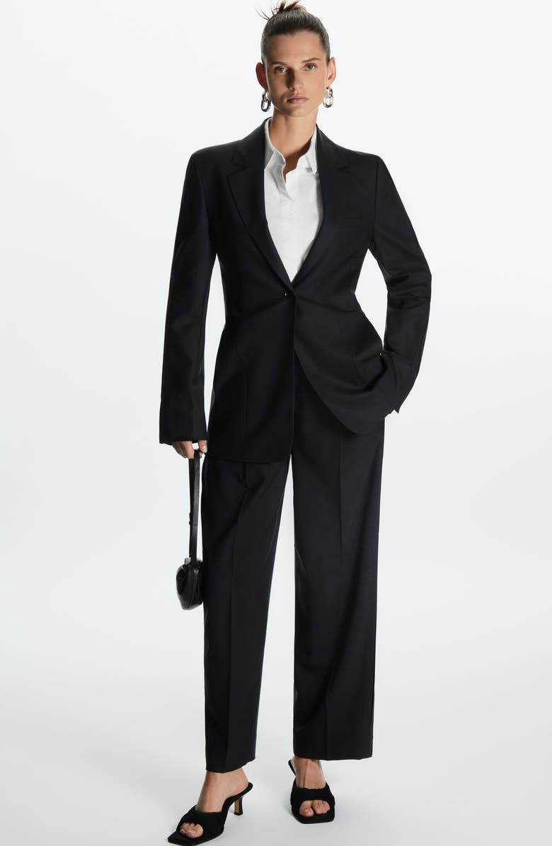 COS Stretch Wool Blazer, Alternate, color, 