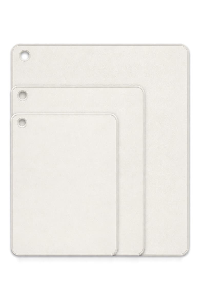 Set of 3 Assorted Plastic Cutting Boards, Main, color, BEIGE