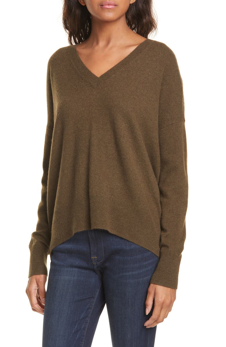 Nordstrom Signature High/Low Cashmere Sweater, Alternate, color,