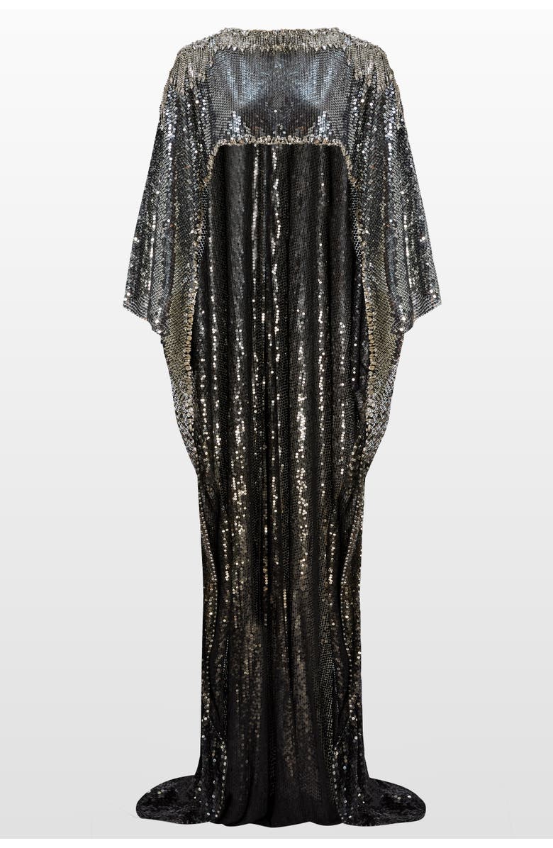 Jenny Packham Cassia Maxi Dress, Main, color, Liquorice