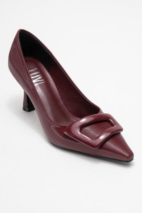 Astra Buckle Pointed Toe Pump (Women)