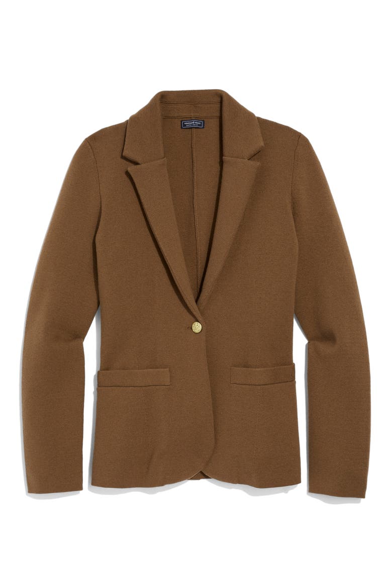 Merino Wool Blend Sweater Blazer, Main, color, COCONUT