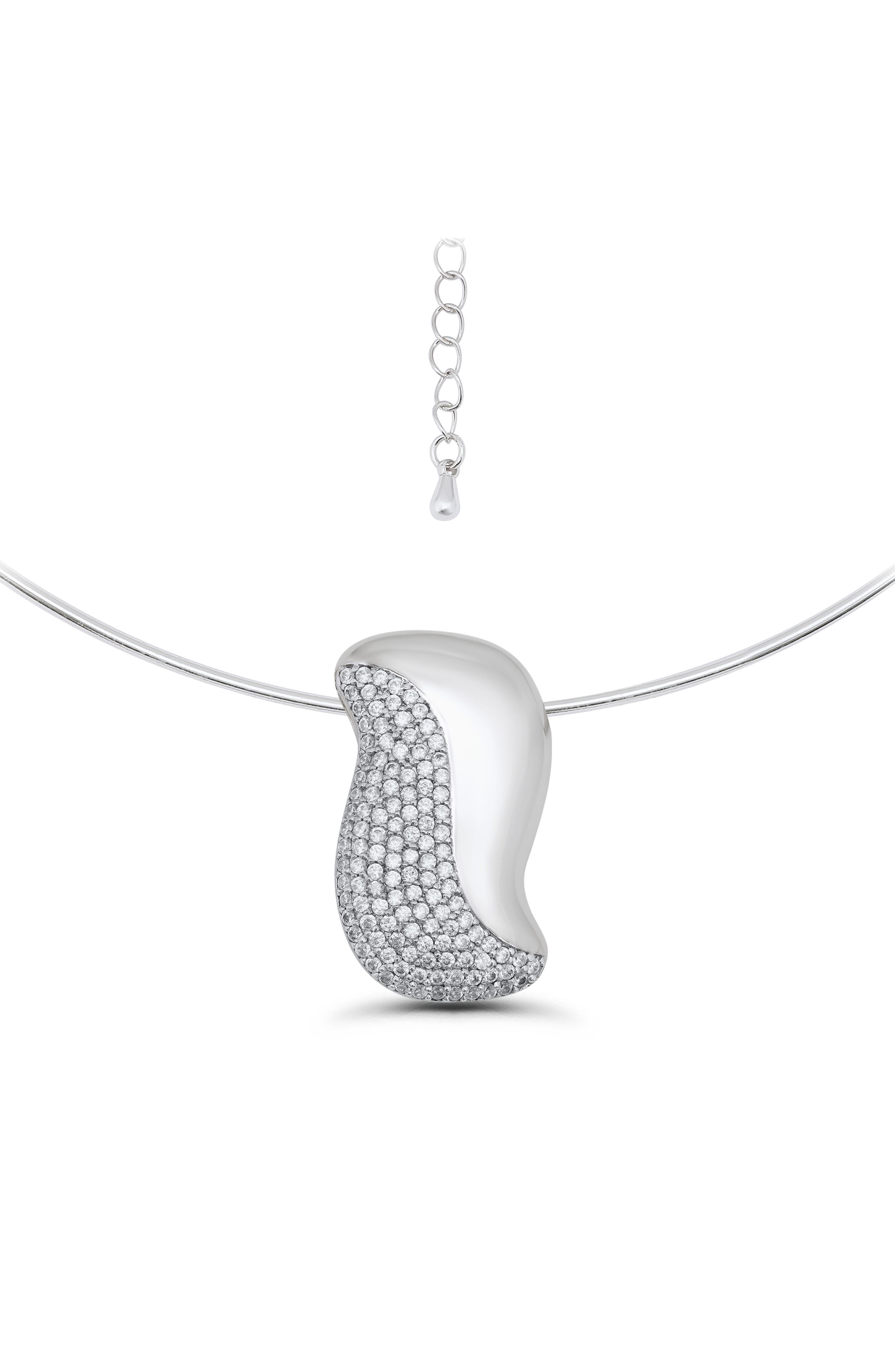 Christian Siriano New York Pavé Cubic Zirconia Collar Necklace