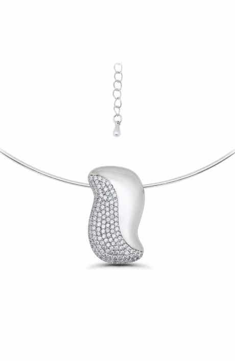 Christian Siriano New York Pavé Cubic Zirconia Collar Necklace