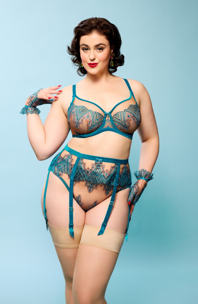 Dita Von Teese Fortunia Curve Underwire Bra, Alternate, color, Mosaic
