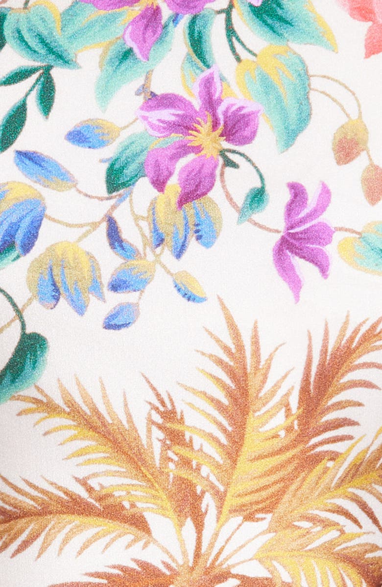 Zimmermann Tropicana Floral One-Piece Swimsuit, Alternate, color, 