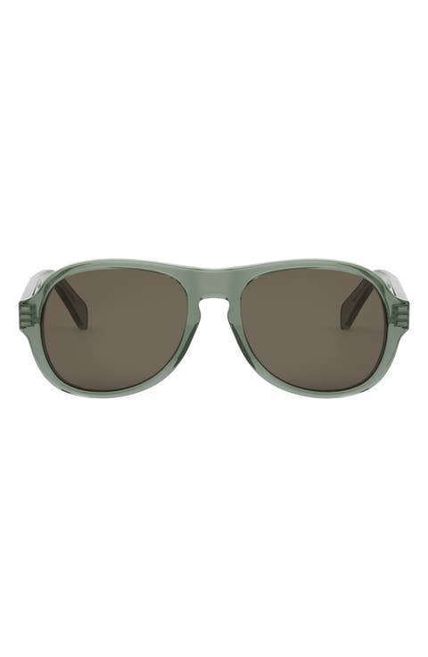 Bold 3 Dots 56mm Pilot Sunglasses