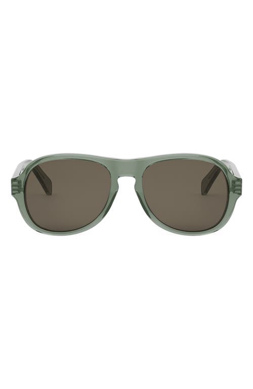 Celine Bold 3 Dots 56mm Pilot Sunglasses
