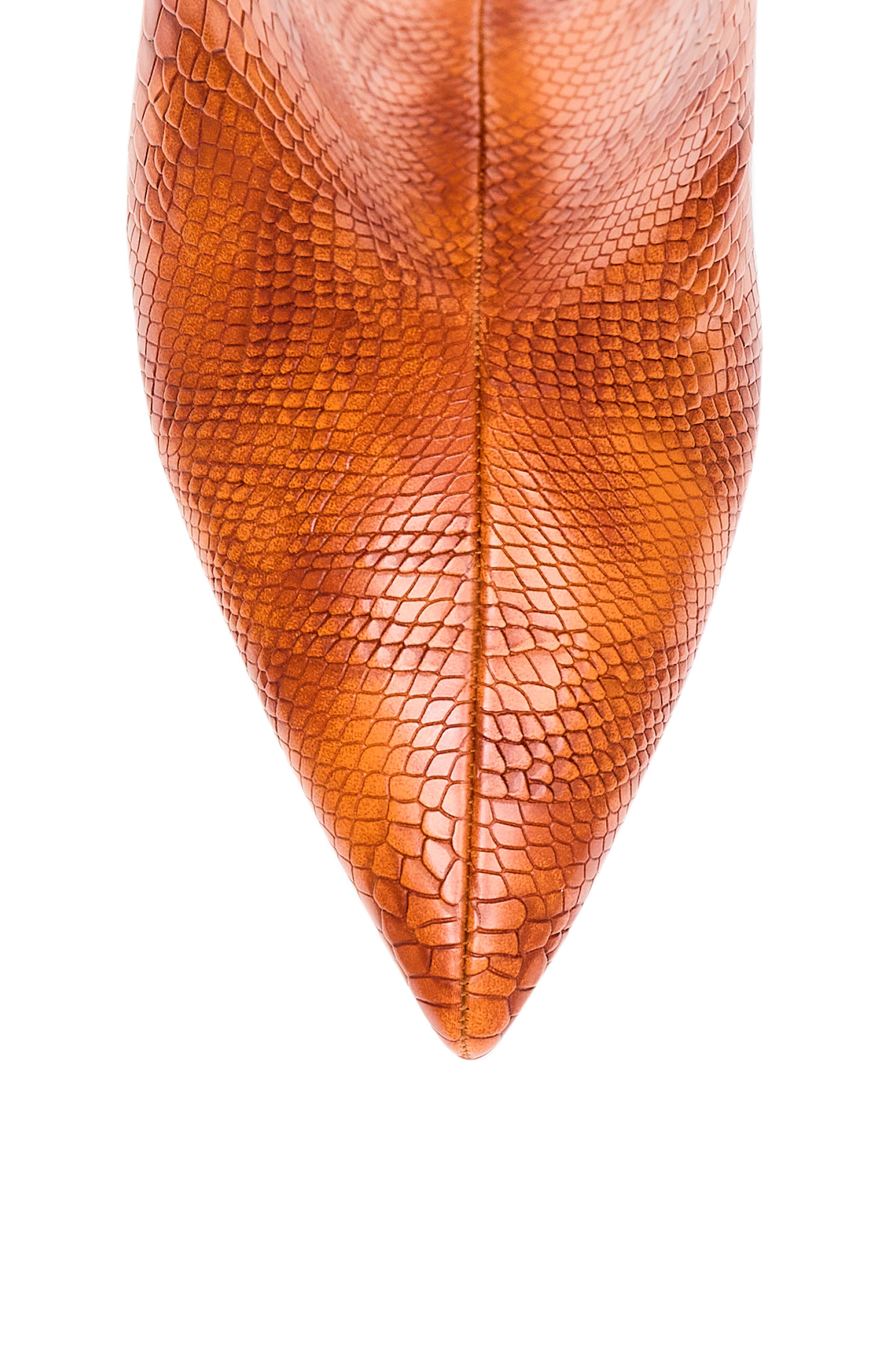 Katy Perry The Revival Snakeskin Embossed Pointed Toe Mid Calf Boot, Alternate, color, 