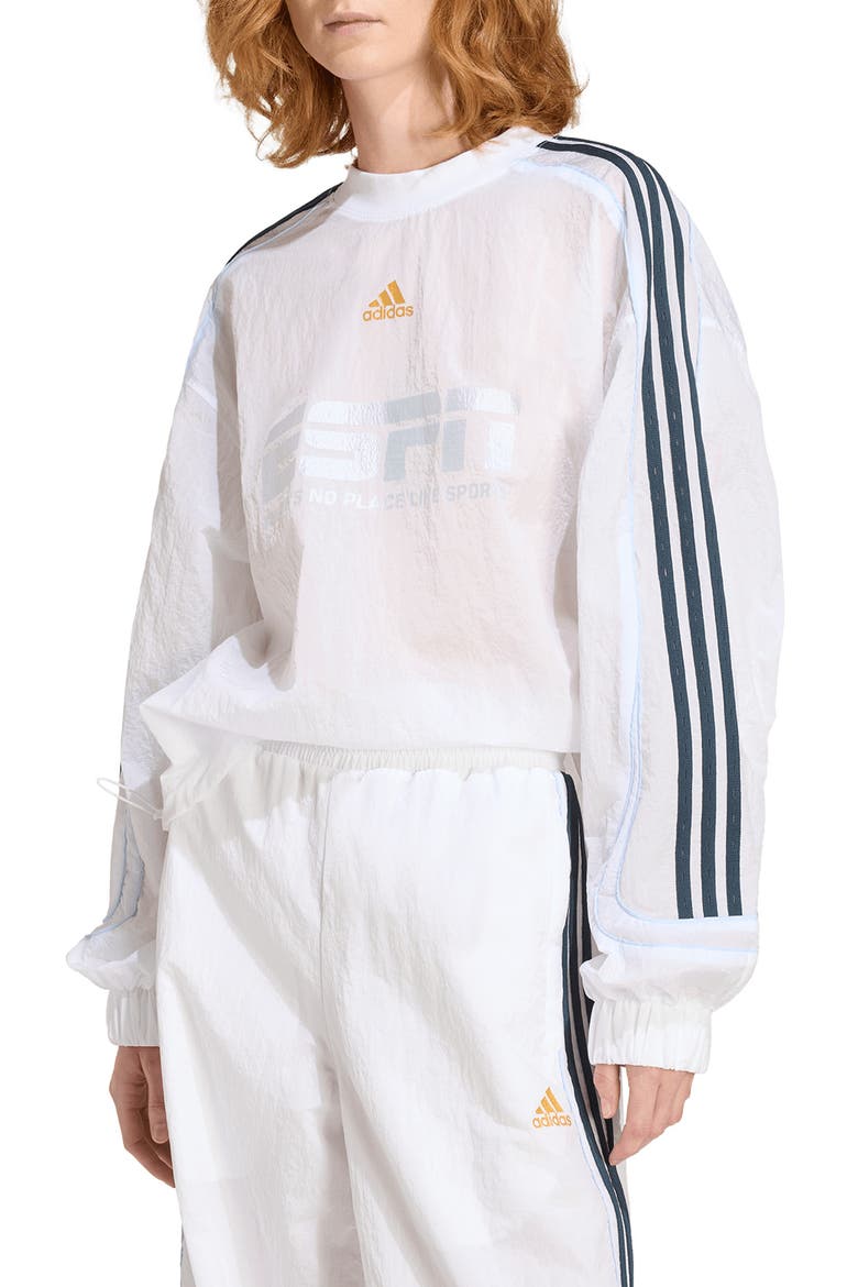Teamgeist 2.0 Woven Crewneck Sweatshirt, Main, color, WHITE