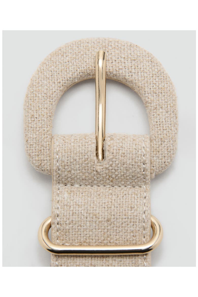 Cotton & Linen Belt, Alternate, color, BEIGE