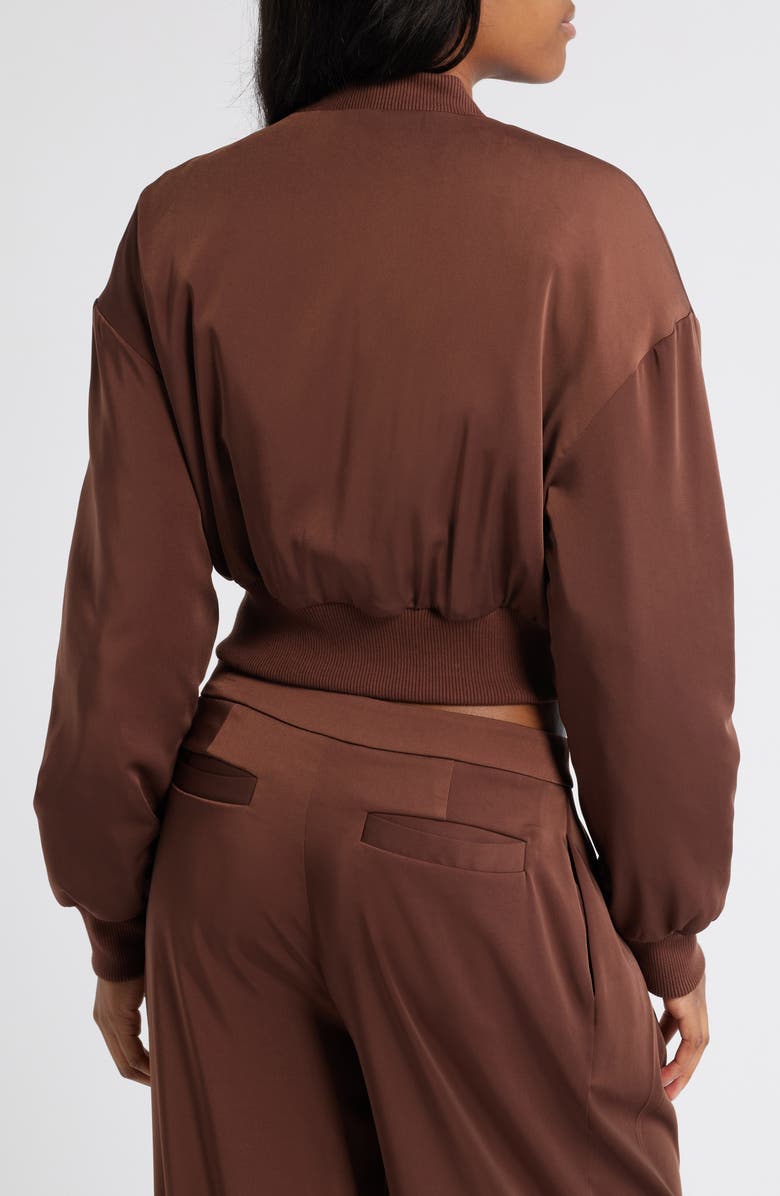 Mistress Rocks Crop Bomber Jacket, Alternate, color, 