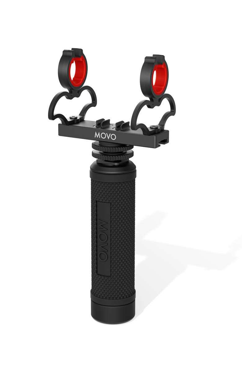 MOVO SM6H Ultraflex Premium Shockmount for Shotgun Microphones with Grip Handle, Main, color, Black