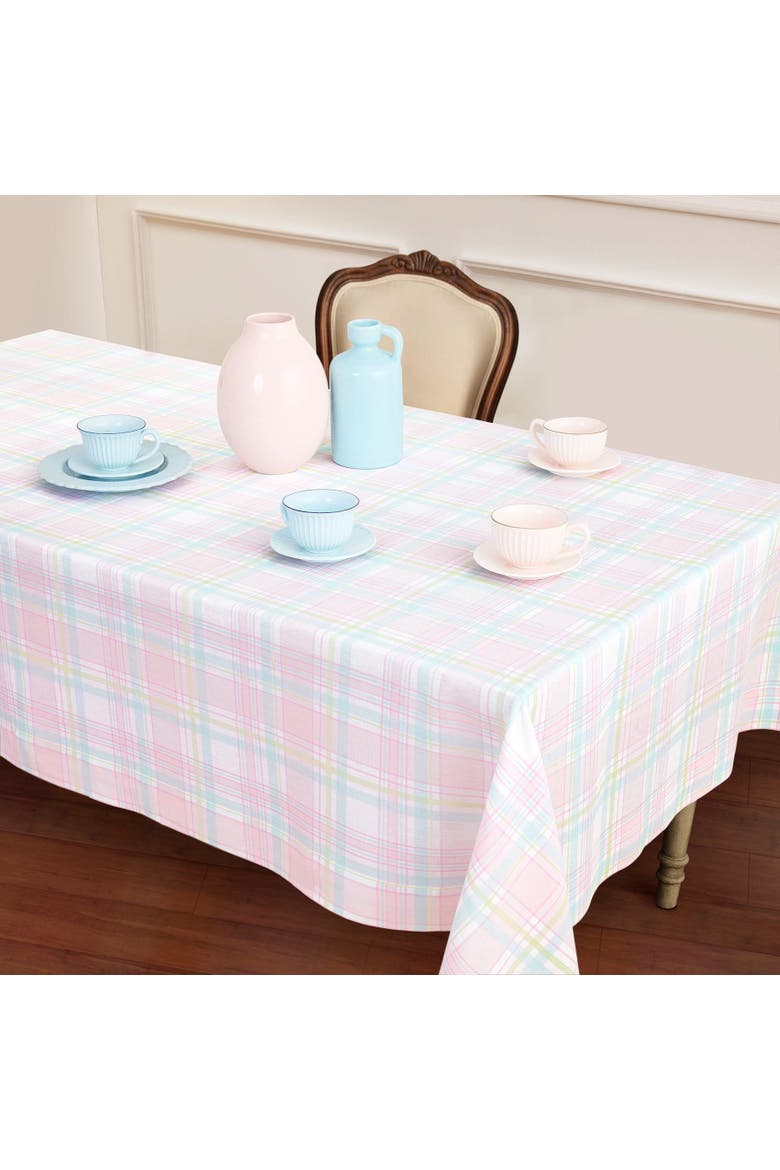 Linen Tablecloth - Palm Beach Plaid, Alternate, color, Palm Beach Plaid