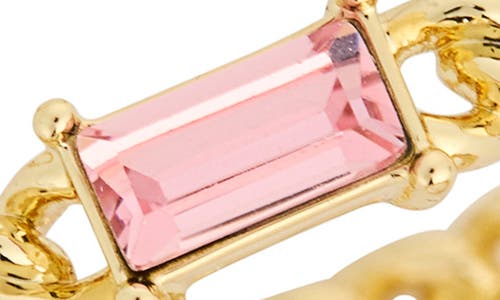 Covet Set Of Three Cz Rings In Pink