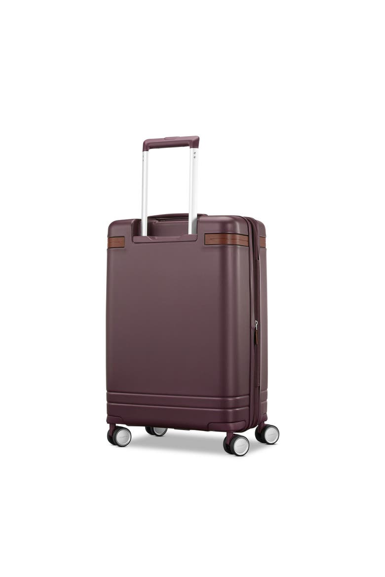 Virtuosa 2 Piece Set Train Case & 21" Carry On Spinner Luggage, Alternate, color, Burgundy