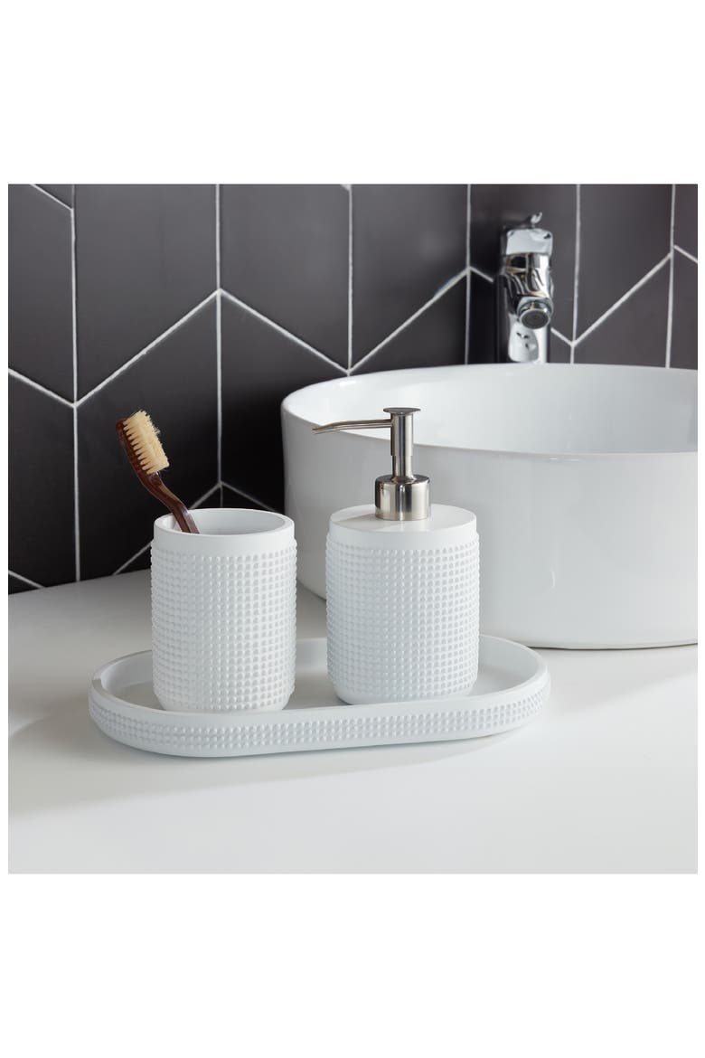 3-Piece Bathroom Accessories Set, Alternate, color, WHITE